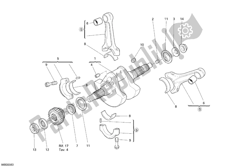 Wszystkie części do Wa? Korbowy Ducati Monster S4 RS USA 1000 2007